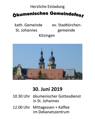 plakat oekumenisches gemeindefest 2019